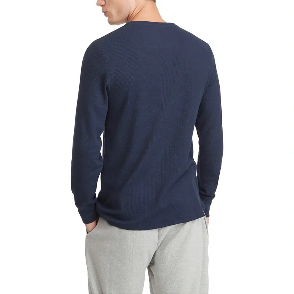 Tommy Hilfiger Navy Blue Thermal Shirt - Picture 2 of 4